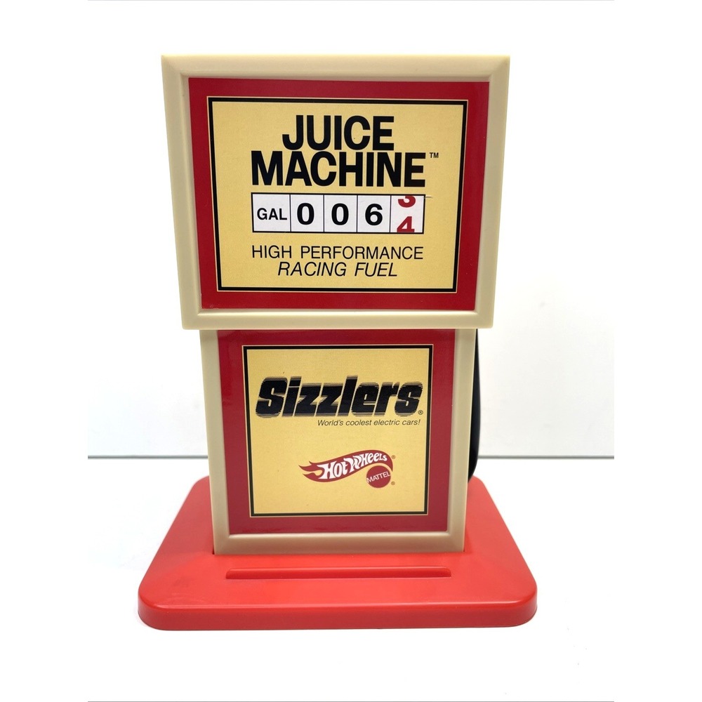 Hot Wheels Sizzlers Juice Machine Battery Charger 2006 Gas Pump Charging Station